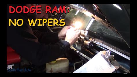 First, wipers start moving slower, then seize up completely. . 2011 dodge ram wipers not working